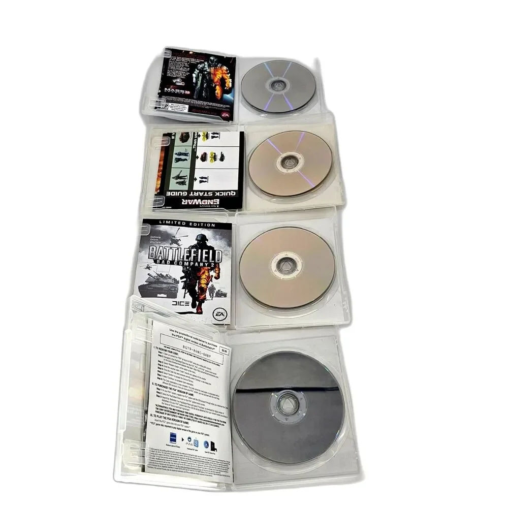 Lot of 4 PS3 Video Games Battlefield 3 End War Battlefield Bad Company 2